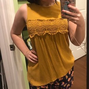 Mustard yellow tank!